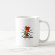 Carte 2,0 de drapeau du Portugal Mug À Café