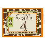 Carte 4 de Tableau de bébé de jungle