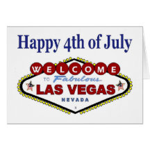 Carte 4 juillet heureuse de Las Vegas