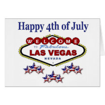 Carte 4 juillet heureuse de Las Vegas