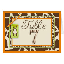 Carte 7 de Tableau de bébé de jungle