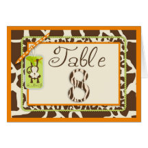 Carte 8 de Tableau de bébé de jungle