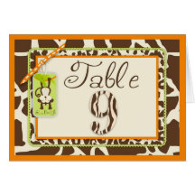 Carte 9 de Tableau de bébé de jungle