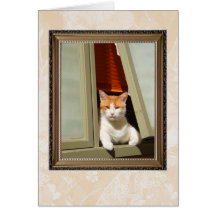 carte à la maison bienvenue de chat
