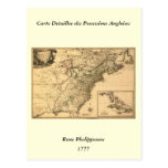 Carte américaine de colonies du cru 1777 par Pheli Cartes Postales