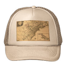 Carte américaine de colonies du cru 1777 par Pheli Casquettes