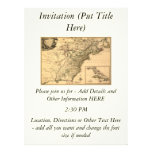 Carte américaine de colonies du cru 1777 par Pheli Invitations