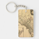 Carte américaine de colonies du cru 1777 par Pheli Porte-clefs