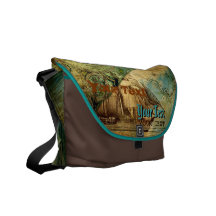 Carte antique - sac messenger sacoche