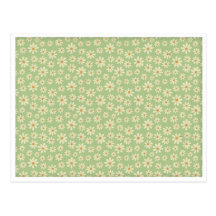 Carte avec des motifs à fleurs cartes postales