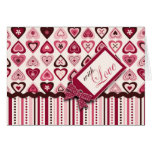 Carte B de confections de coeur