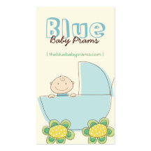 carte bleue de profil de landau de bébé de fatfati carte de visite