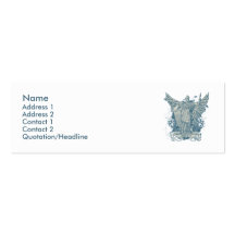 Carte bleue de profil de Libertas Cartes De Visite Personnelles
