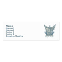 Carte bleue de profil de Libertas Modèles De Cartes De Visite