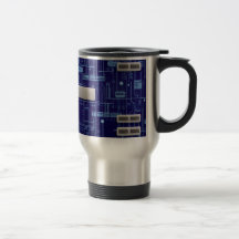 Carte bleue mug à café