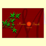 Carte chinoise de faire-part de mariage de RSVP av cartes