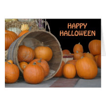 Carte, "citrouilles heureux de Halloween "