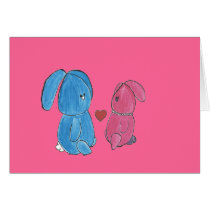 Carte d'amour de Hunny Bunnys cartes