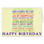 Carte d'anagramme d'anniversaire