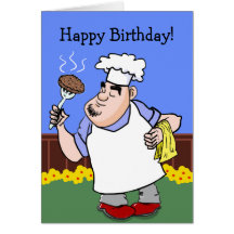 Carte d'anniversaire de BBQ