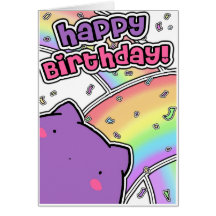 Carte d'anniversaire de Blobcat