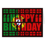 Carte d'anniversaire de drapeau du Portugal