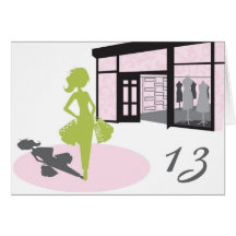 Carte d'anniversaire de fille de client