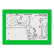 Carte d'anniversaire de golf
