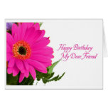 Carte d'anniversaire de la marguerite de la diva