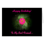 Carte d'anniversaire de poème de meilleur ami