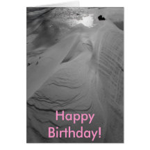 Carte d'anniversaire de sculpture en vent