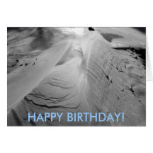 Carte d'anniversaire de sculpture en vent
