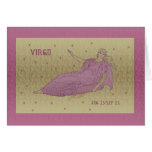 Carte d'anniversaire de Vierge