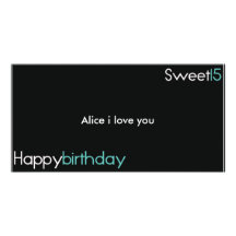 Carte d'anniversaire du joyeux anniversaire sweet1 photocarte customisée