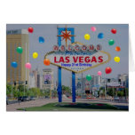 Carte d'anniversaire heureuse de Las Vegas 21ème d