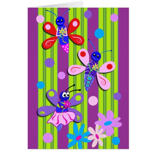 Carte d'anniversaire mignonne de bande dessinée