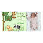 Carte d'anniversaire/naissance de photo de zoo de  cartes de vœux avec photo