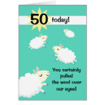 Carte d'anniversaire personnalisable de moutons he