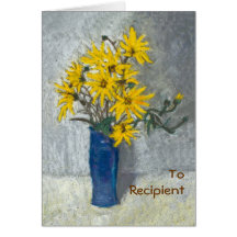 Carte d'anniversaire personnalisable - tournesols 