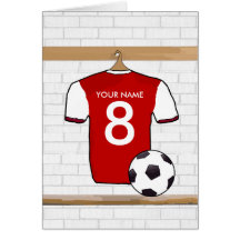 Carte d'anniversaire (rouge) personnalisable de ch