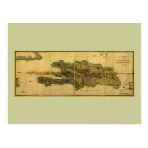 Carte d'antiquaire du classique 1805 de Hispaniola Cartes Postales