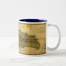 Carte d'antiquaire du classique 1805 de Hispaniola Tasse À Café