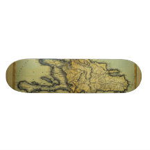 Carte d'antiquaire du classique 1823 de Hispaniola Planches À Roulettes