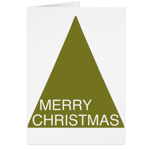 Carte d'arbre de Joyeux Noël