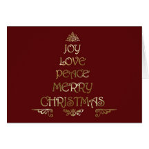 Carte d'arbre de Noël de salutations de vacances
