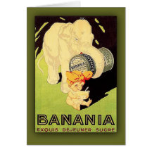Carte d'art de sucre de Dejeuner de Banania Exquis