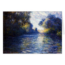 Carte d'art d'impressionisme de Monet la Seine