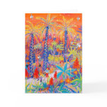 Carte d'art : Flânant sous un coucher du soleil d' cartes