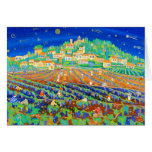 Carte d'art : Une nuit de Shooting Stars, Rasteau. cartes
