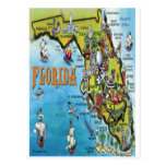 Carte de bande dessinée de la Floride Cartes Postales